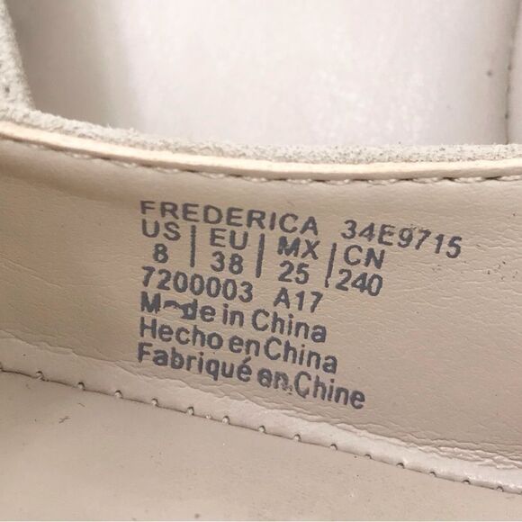 Calvin Klein FREDERICA Cream Suede Ballet Flats - Picture 13 of 13